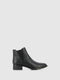 Botins Chelsea em Pele Preta